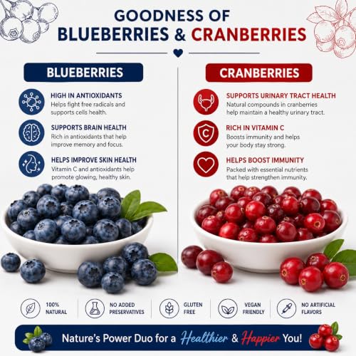 Image of Dry Goods Co Dried Blueberry & Cranberry Berry Mix 400g | No Added Sugar