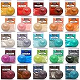 Mica Powder Epoxy Resin Dye - 25 Mica Powder Pigments for Resin Set - Soap Dye Powder - Makeup Dye