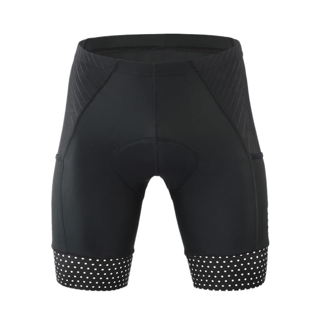 Culotte Ciclismo Hombre Pantalones cortos de ciclismo for hombre con almohadilla de gel en blanco, pantalones cortos de verano for bicicleta de carretera, pantalones cortos de compresión reflectantes