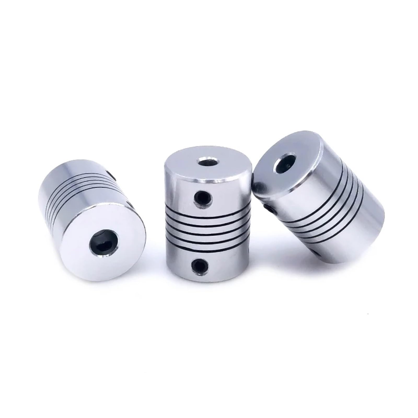 5 acopladores de eje de mandíbula flexible de aluminio 5-6 D19 x L25, 5, 8, 6,35 mm, 8 mm, 10 mm, CNC, acoplador de arranque electrónico paso a paso