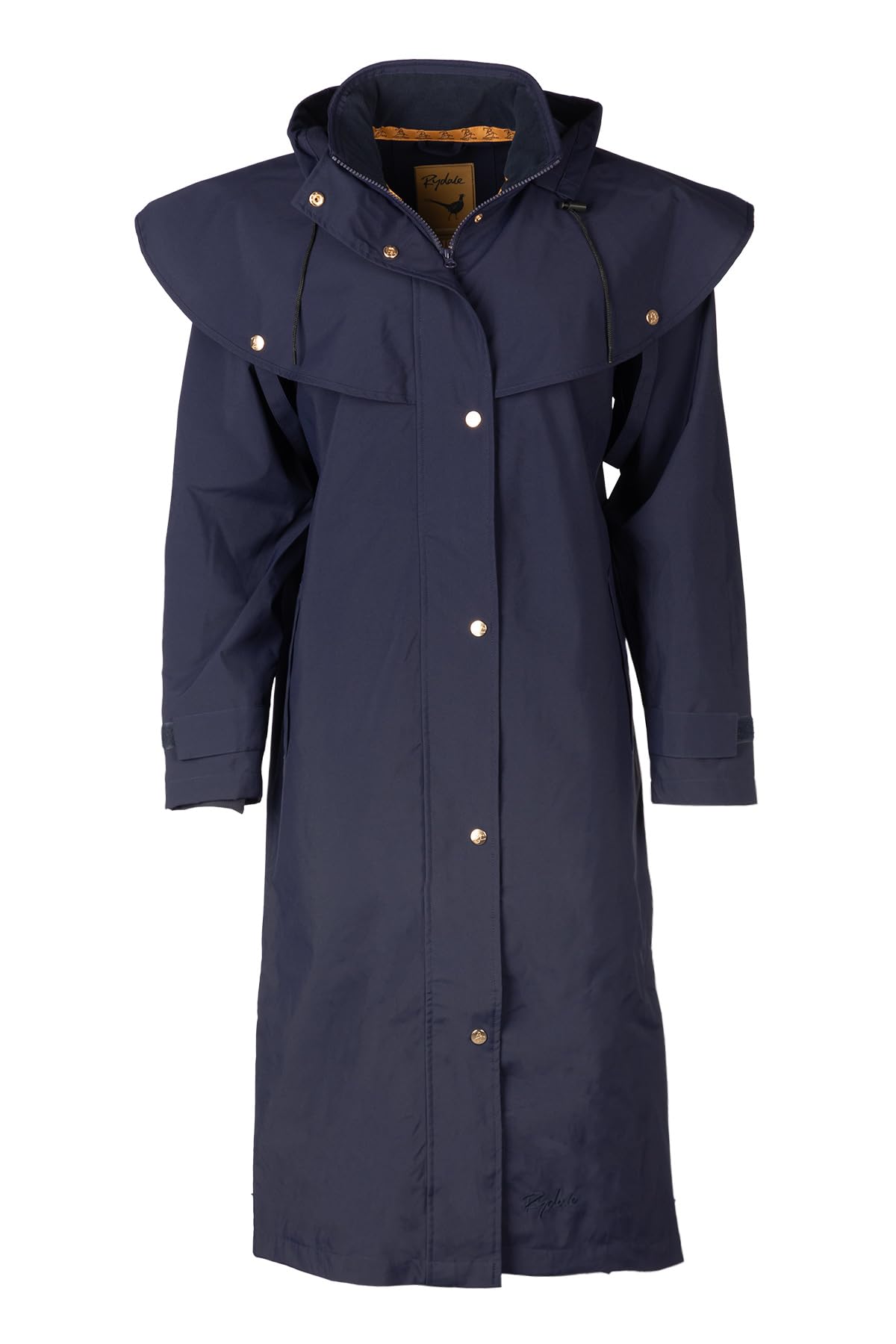 Ladies Full Length Riding Coat Winter Equestrian Jacket Womens Coats (UK, Numeric, 20, Regular, Regular, Dark Navy)