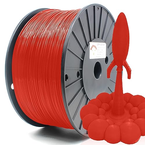 Image of Reprapper Red PLA 1.75 Filament for 3D Printer (± 0.03mm) 11lb (5kg)