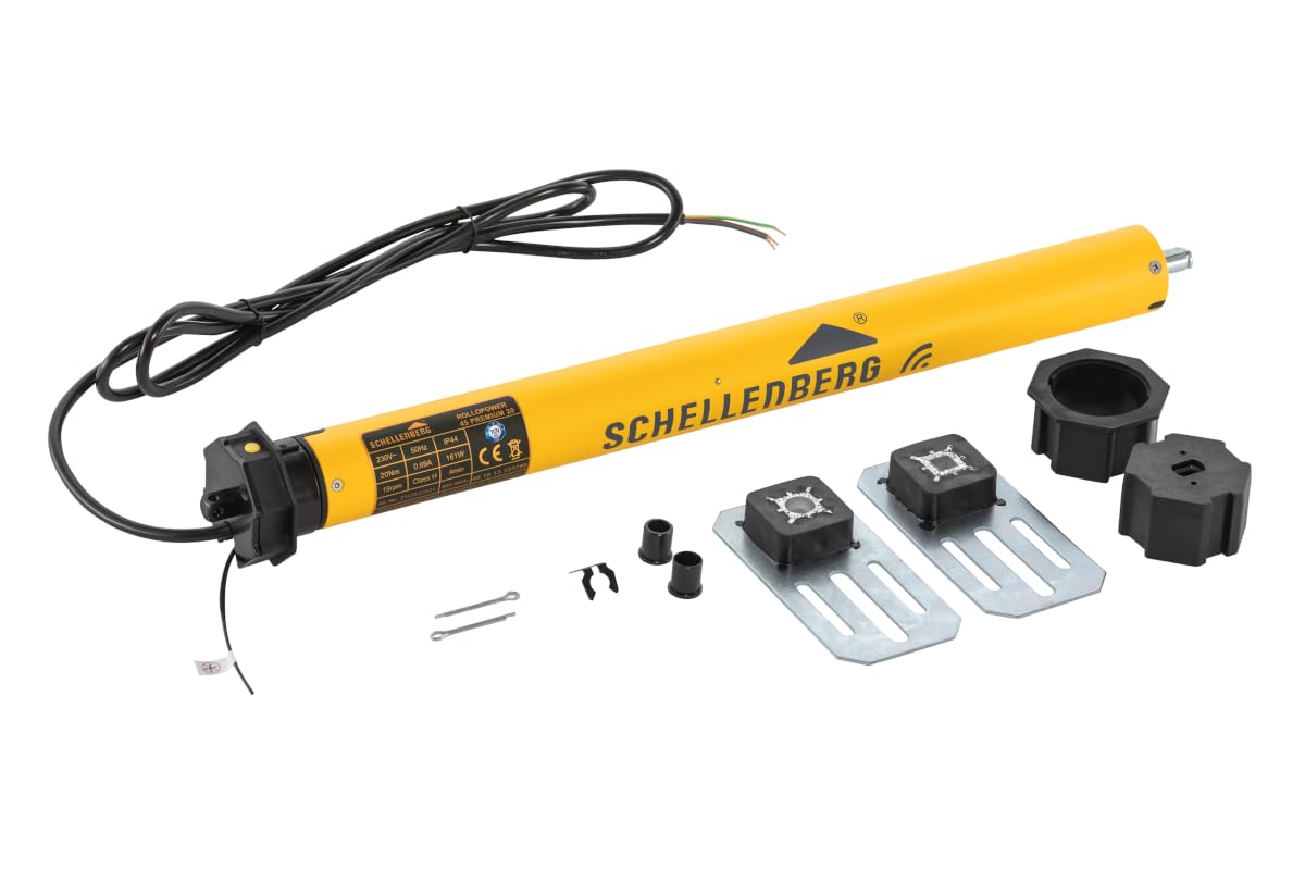 Schellenberg 21220 Motore per tapparelle radiocomandato Premium 20 Nm Maxi