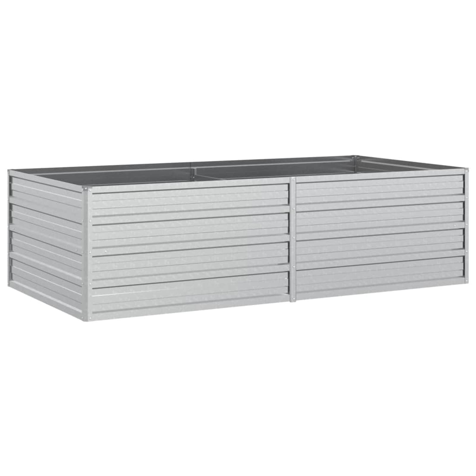 Chusui Arriate, Mesa De Cultivo, Huerto Domestico, Cultivo De Plantas Aromaticas, Arriate De Jardín, de Acero galvanizado Plateado 160x80x45 cm