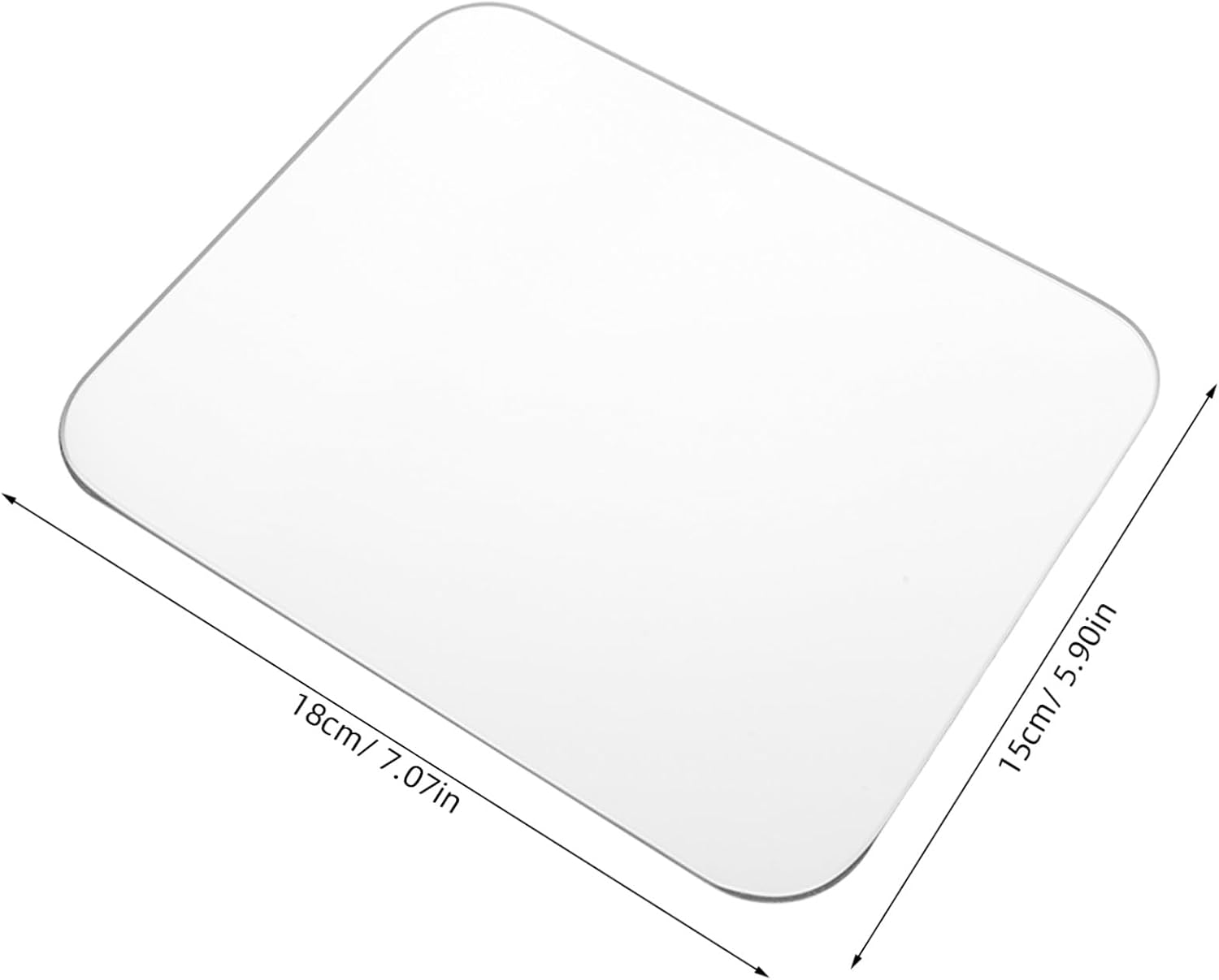 FRCOLOR Mirror for Backing with Glass, Magnet Magnetic Soft Frameless Rectangular Design 7x6 Inch and Portable Rounded Edges Gym Locker Compartments Office Use Makeup image 2
