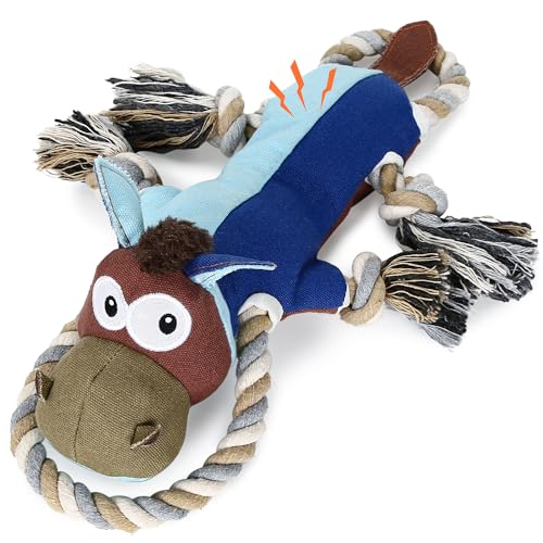 Pubialo Juguete para perros grandes juguete de inteligencia indestructible chirriante juguete interactivo para perros grandes