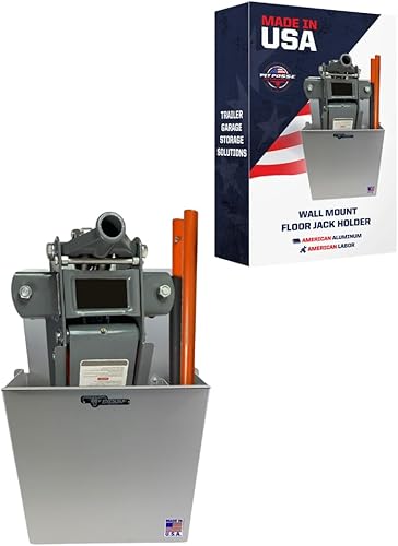 Pit Posse PP3351 - Estabilizador de aluminio para montaje en pared para gato de piso, fabricado en Estados Unidos, estabilizador para remolque de