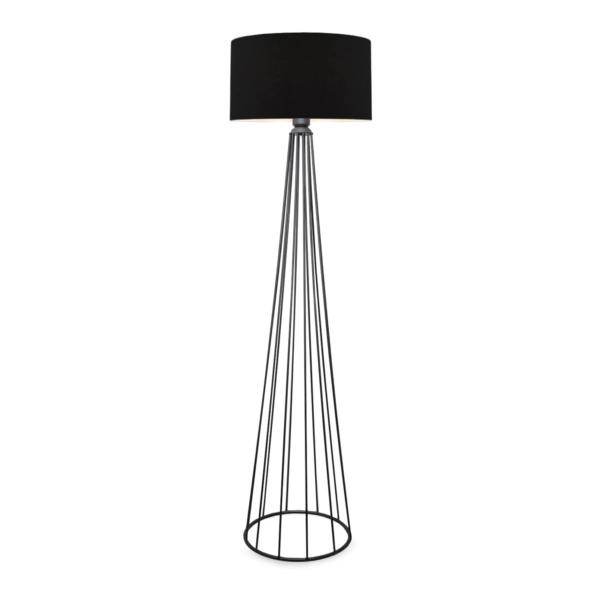 lux.pro Lampa stojąca Neath lampa stojąca 1 x E27 lampa podłogowa do salonu sypialni czarna / antracyt