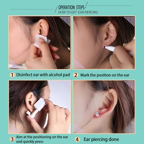 Novopiercing 012 24 Pcs Ear Piercing Kit Disposable Ear Piercing Gun Kit thumb #2