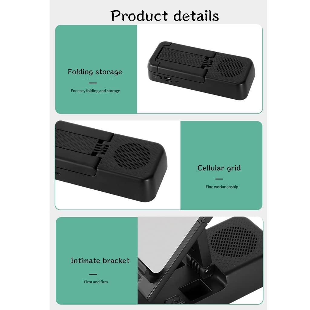 ASHATA Schermo del Telefono Magnifoer da 12 Pollici Amplificatore o Schermo del Telefono Cellulare Amplificatore con Supporto del Telefono 'Altoparlante Stand con ingrandimento o Schermo