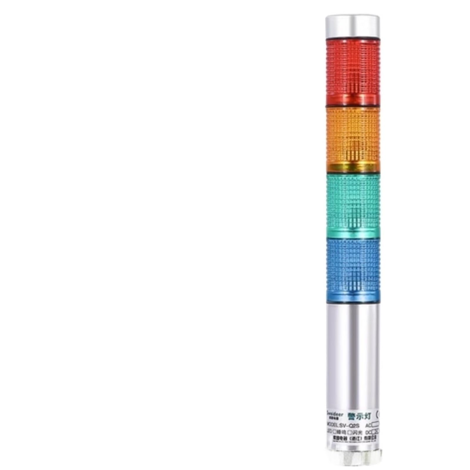 Alarme sondeur fixe 24V étanche et balise LED à 4 niveaux pour sécuriser vos machines