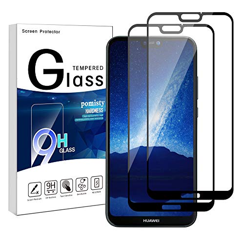 Pomisty Protecteur d'écran Huawei P20 Lite, Huawei P20 Lite Verre trempé vdrio Protecteur d'écran [2 pièces] 9H Dureté Protecteur d'écran pour Huawei P20 Lite