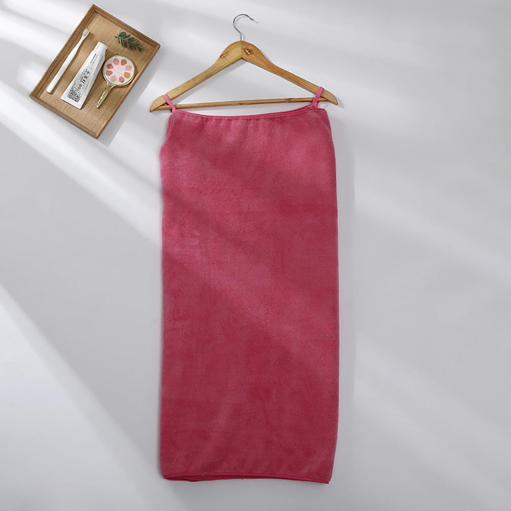 Accappatoio Asciugamano in Microfibra con Spalline - Telo da Bagno ad Asciugatura Rapida per Donna - Ideale per Doccia, Spiaggia, Nuoto, Surf, Spa