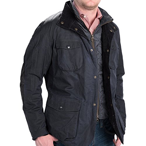 Preisvergleich Produktbild Barbour Ogston Wax-Jacket Wachsjacke Herren dunkelblau - L