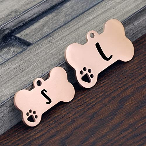 Ultra Joys Stainless Steel Pet Id Tags, Personalized Dog Tags Engraved For Pets On Both Sides, Dog Bone Tag, Customized Dog Tags And Cat Tags, Dog Id Tag For Dogs (Large, Rose) #TOP5