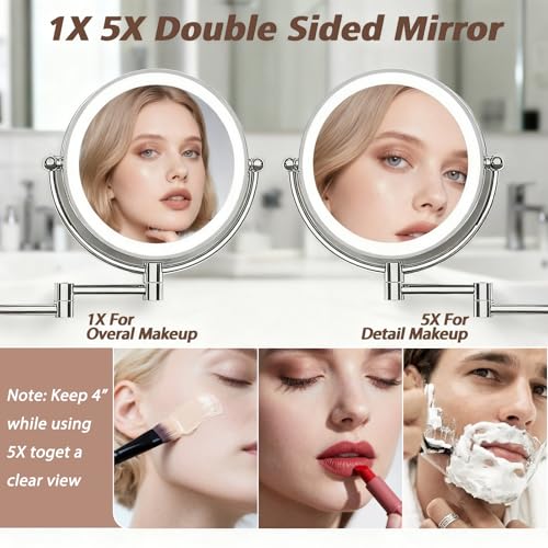 Miroir de maquillage éclairé LED : dites adieu au manque de lumière