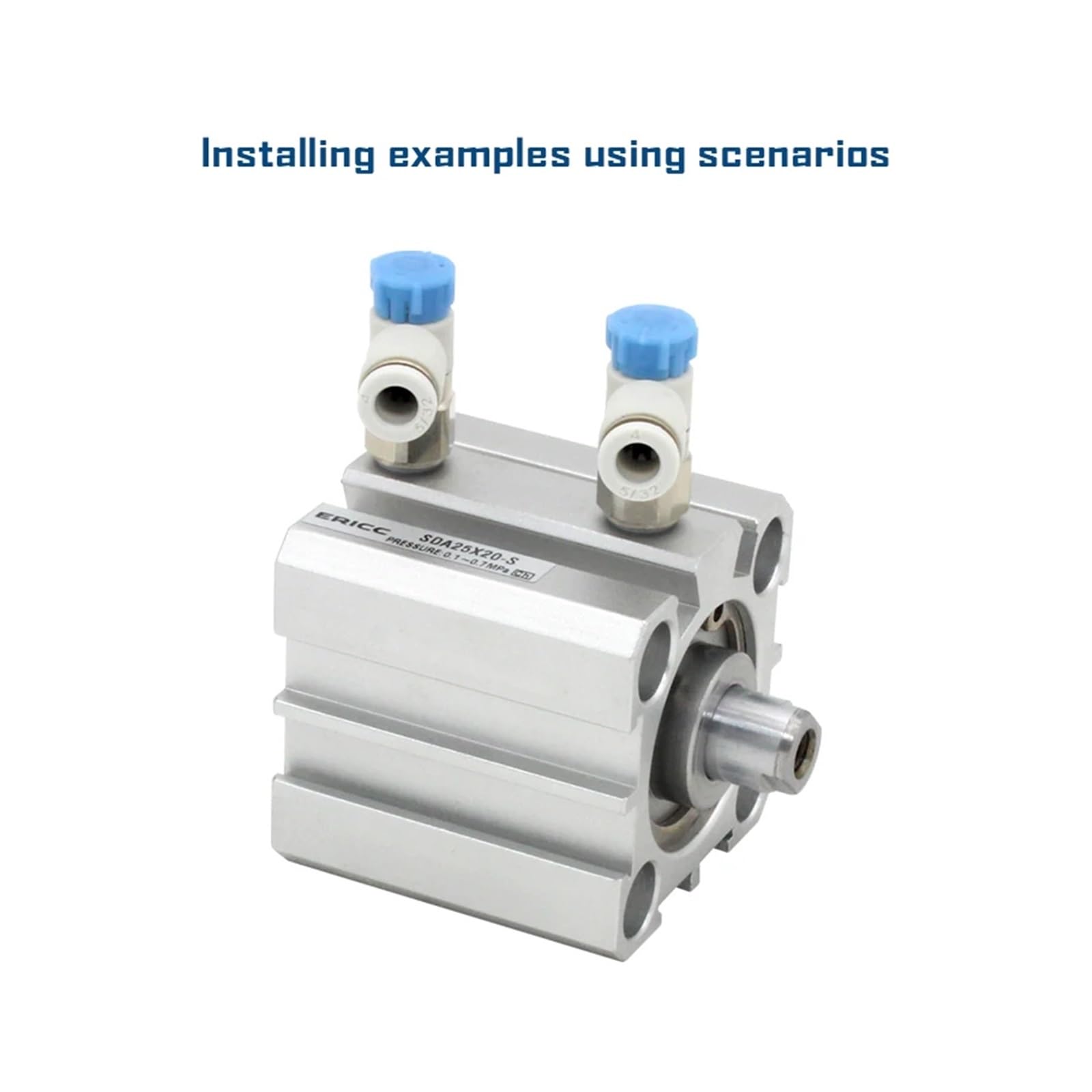 Controlador de Velocidad Serie AS (10 Unidades/Lote) con conexión de un Toque, válvula de Mariposa y Conector neumático AS1211F, AS2211F y 3211F. | AS1211F-M5-04A