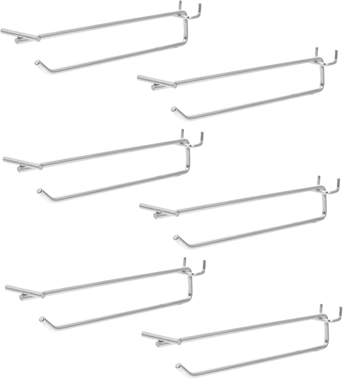Stecktafel-Haken, 6 Stück Stecktafel-Haken, Metall-Stecktafel, Metallschild, Metall-S-Haken, Stecktafel-Haken, Sortiment, Stecktafel-Haken, Organizer-Set, Stecktafel-Werkzeughalter, Stecktafel-Regalha