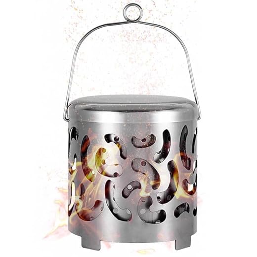 Estufa de Calefacción para Camping, Mini Cubierta de Gas Portátil, Estufa de Camping Mini Calentador Estufa de Calentamiento, Cubierta de calefacción horno para la Barbacoa al Aire Libre Senderismo