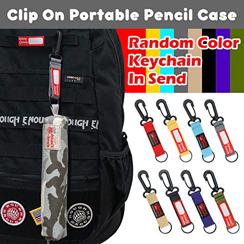 Rough Enough Slim Cute Cool Japanese Small Pencil Case Pouch Pen Holder Organizer Bag with Zipper for Teens Girls Boy Kids Adults School Student Stationery Art Paint Supplies Office Desk Accessories - Thumbnail 2