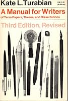 A Manual for Writers 3rd Edition Revised B000THWX36 Book Cover