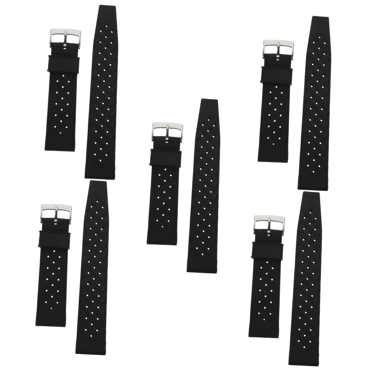 Gatuida 2Pcs Cinturino In Silicone Traspirante Cinturino Nero Accessori Per Lo Sport Orologio In Silicone Per Orologio In Reloj Deportivo Para Mujer Per