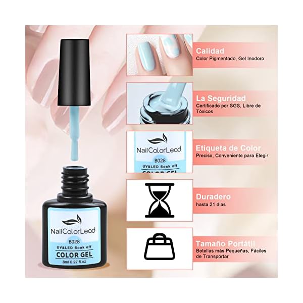 39-Pzs-Esmaltes-Semipermanentes-SHOWNAIL-36-Colores-Clasica-y-Moda-Pintaunas-Semipermanente-con-Base-Top-Coat-Brillante-y-Mate-Unas-Semipermanentes-Gel-UV-LED-para-Navidad-y-Ano-Nuevo-8ML