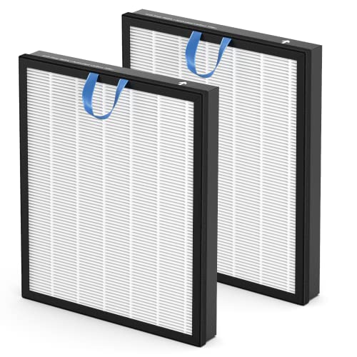 Vital 200S Replacement Filter Compatible with LEVOIT Vital 200S and Vital 200S-P Air Purifier, HEPA and High-Efficiency Activated Carbon Vital 200S-P Replacement Filter, Vital 200S-RF, 2 Pack, White