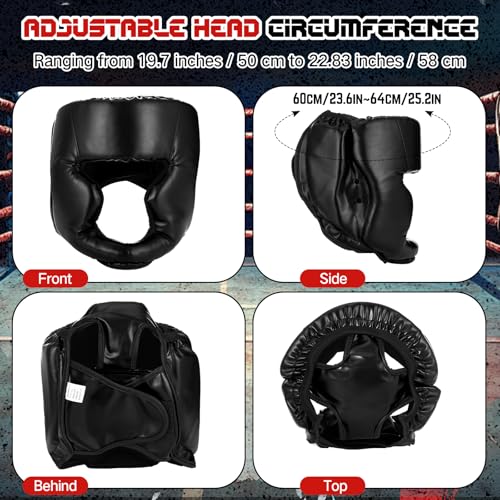 Image of Arrowbash Boxing Headgear and Gloves Set for Kids 6oz Boxing Gloves and Wrestling Headgear Sparring Equipment for Boxing Kickboxing Muay Thai BJJ Karate Training
