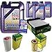 Produktbild Filter Set Inspektionspaket 8 Liter Liqui Moly Motoröl Leichtlauf High Tech 5W-40 MANN-FILTER Innenraumfilter Luftfilter Ölfilter
