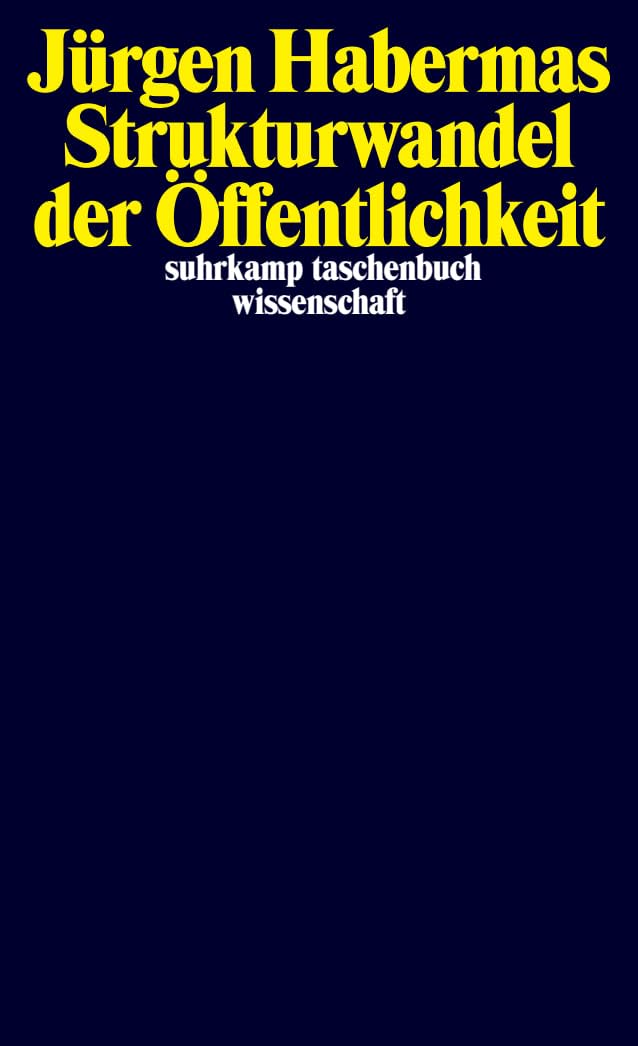 Strukturwandel der Offentlichkeit: Untersuchungen zu einer Kategorie der bürgerlichen Gesellschaft