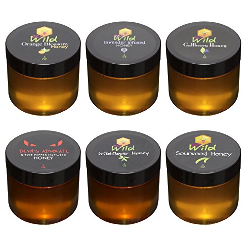 Bee Wild - Set de regalo con 6 variedades de miel pura