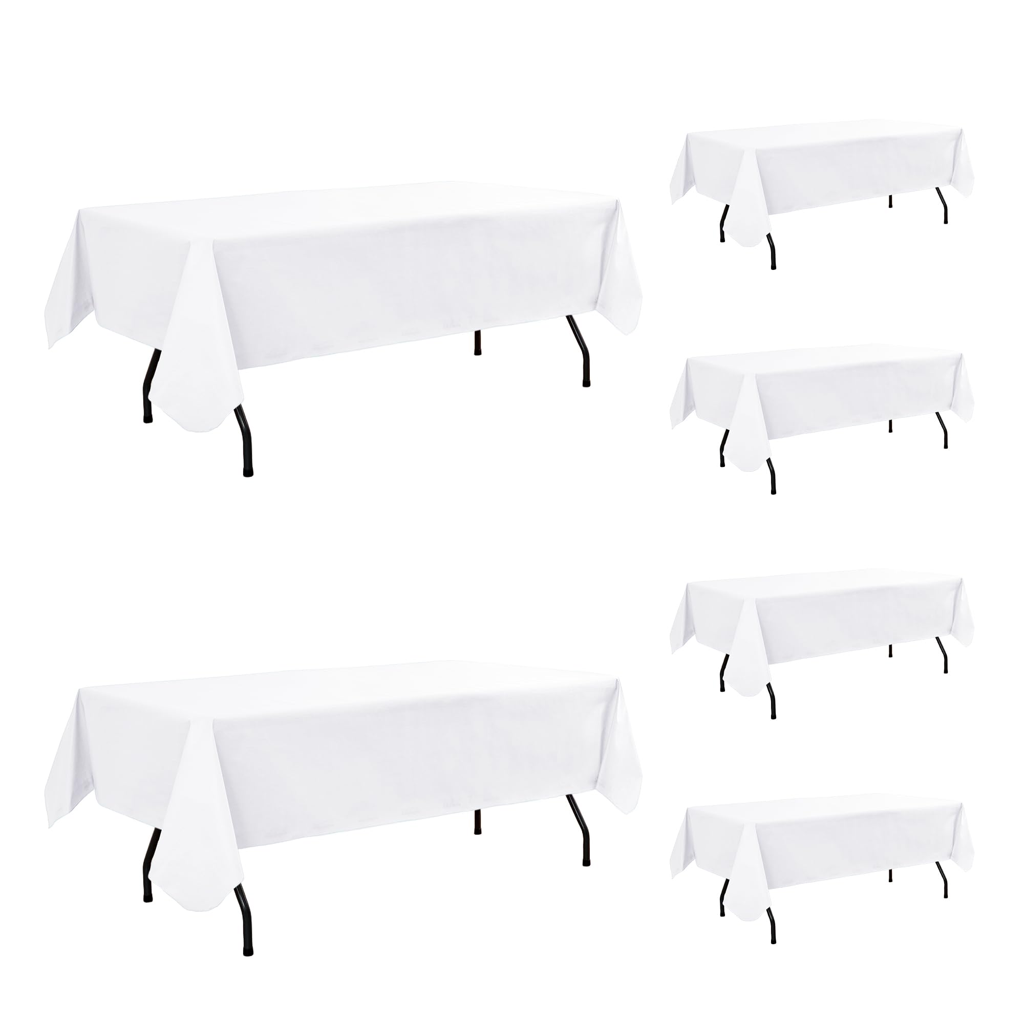 Photo 1 of Enjoyidea White Vinyl Tablecloth 60" x 102"