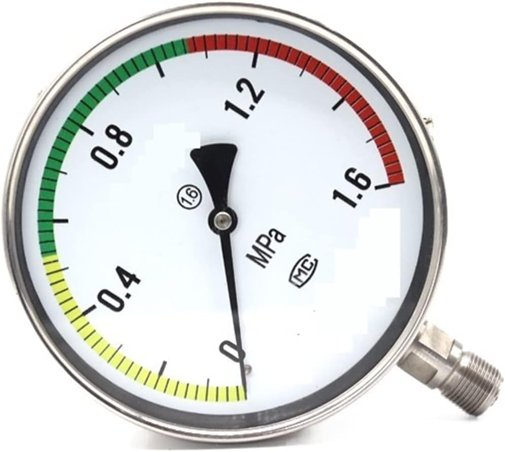 Digital Force Gauge All Stainless Steel Pressure Gauge Micro Pressure Gauge Anti-Vibration Pressure Gauge Pressure Gauge Accuracy(-0.1~0)