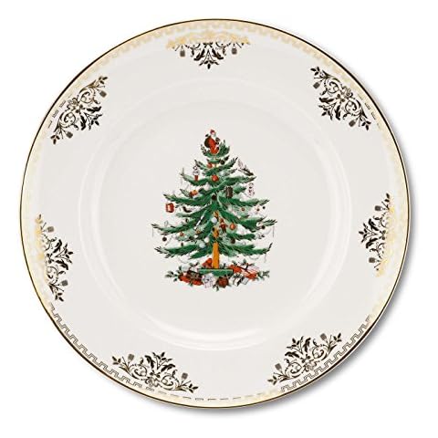 Spode Christmas Tree Gold Dinner Plate Cover