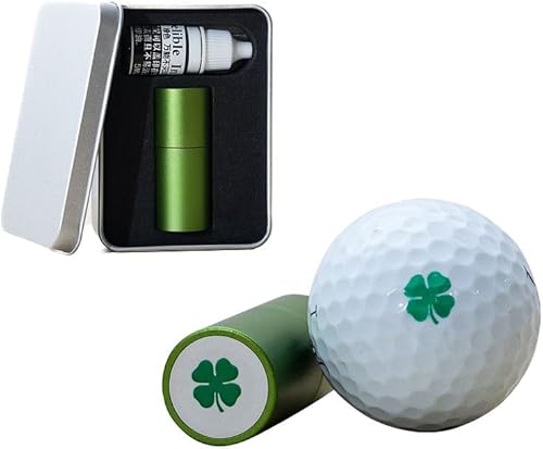 Sello de pelota de golf Sello de pelota de golf de aluminio impermeable con tinta permanente recargable Marcador de sello de pelota de golf