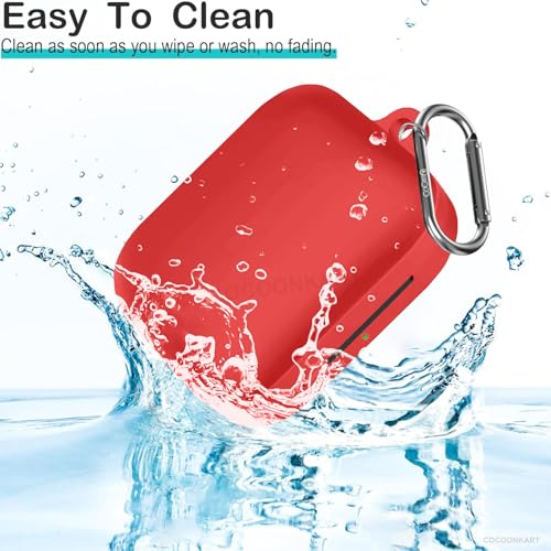 Image of Silicone Case Cover Compatible for OnePluss Buds 3 -Red