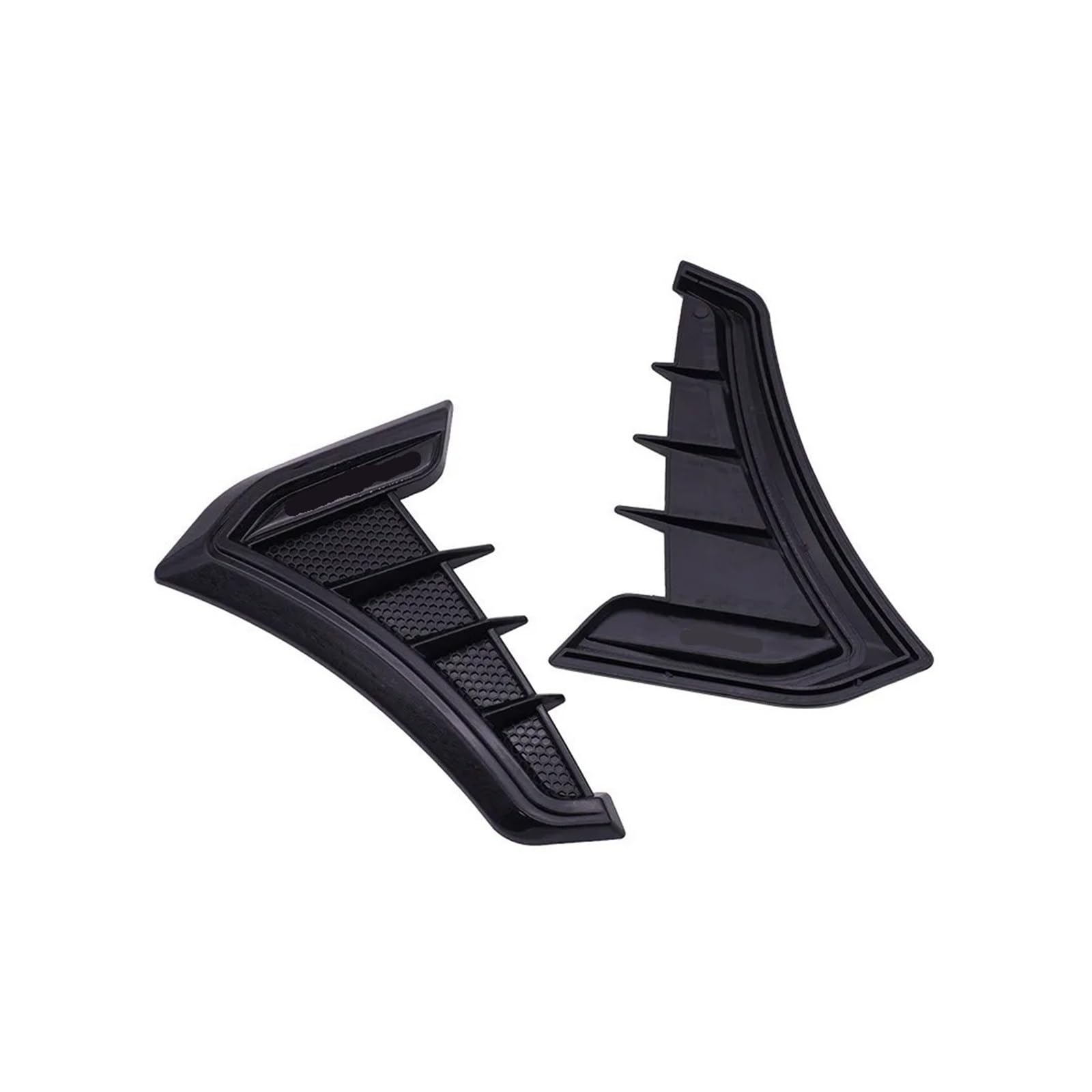 Carbon Fibre Bonnet Accent Vent Cover Fender Hood Air Flow Intake Trim Car Side Exterior Accessories Sticker Modified 2pcs(Black)