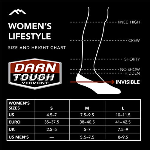 Darn Tough Women's Top Down Solid No Show Invisible Lightweight Lifestyle Sock (Style 6044) - Espresso, Medium4