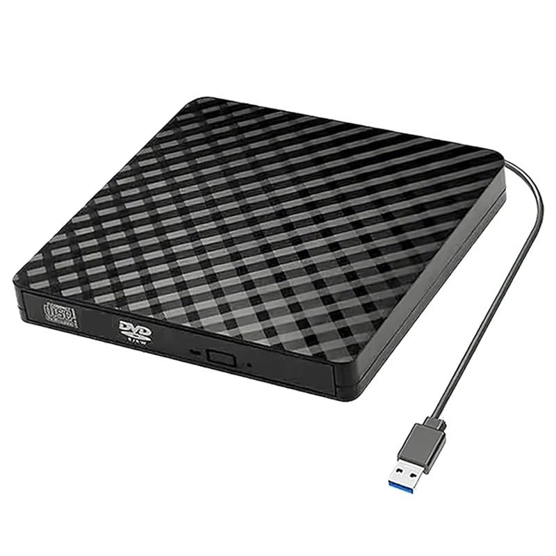 Graveur de CD externe USB 3.0 lecteur DVD RW type de plateau portable noir
