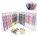 Ultra Fine 96 Colors Gel Pens with Diamond Tip & Gel Pen Refills, Coloring Marker with Case, Greater for Crafting, Doodling, Drawing, Kids and Adult Coloring Book (Glitter, Neon, Pastel, Metallic)