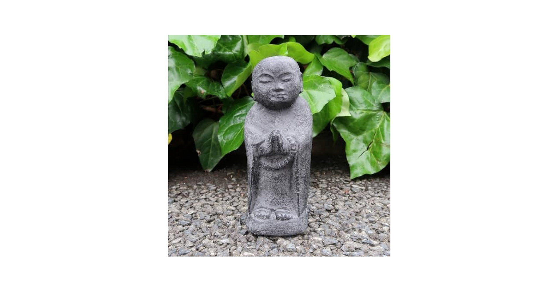 Amazon.co.jp: Jizo-san 250680 Stone Statue, Gassho, Concrete