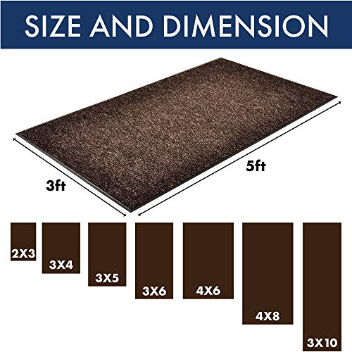 Notrax - 136S0034Br 136 Polynib Entrance Mat, For Home Or Office, 3' X 4' Brown #TOP1