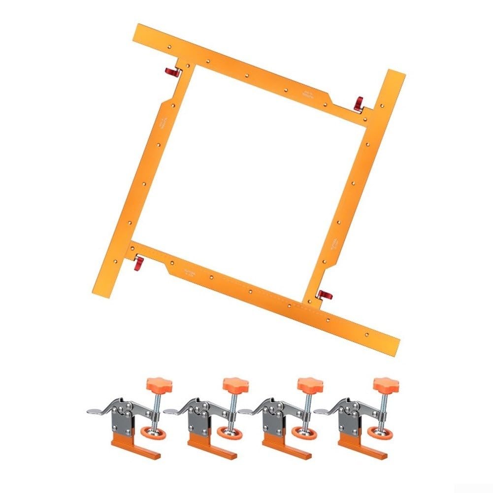 Aluminium Holzfräsjig für Quadratische Löcher mit Schienen und Klemmen|