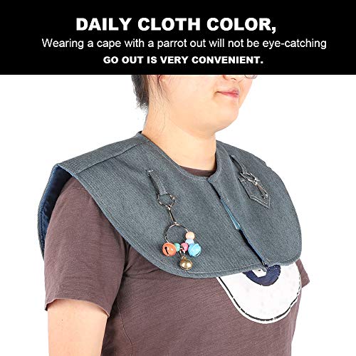 Cikonielf Papageien Schulterschutz Anti-Kratzer Schal Cape Papageien Pad Schal Vermeiden Sie Kratzer und KOT, damit Papageien auf der Schulter Stehen können