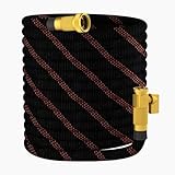 Garden Hose 50ft - Non-Expandable, Flexible, Kink-Free - 3/4'' Fitting High-Pressure & Lightweight Garden Water Hose with Burst Resistance - All-Weather Use for Gardens, Car Washing & Pet Care