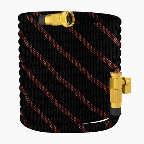 Garden Hose 50ft - Non-Expandable, Flexible, Kink-Free - 3/4'' Fitting