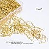 300 Pieces Gold Cute Paper Clips Stainless Steel Drop-Shaped Paperclips for School Office Supplies Baby Shower Crafts Scrapbooking Bookmarks Kids Women Planners by VENCINK #2