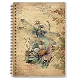 Compact and Functional: Measuring 5.5x8.3 inches, this spiral notebook offers a hardcover for protection and smooth pages, making it easy to organize and write. Attractive Design: The cover adds a unique touch to your desk or study area, inspiring cr...