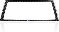 Vista 9 de Coche pantalla monitor marco etiqueta de fibra de carbono ajuste adhesivo para BMW X5 E70 X6 E71 2007 2008 2009 2010 2011 2012 2013 2014 Accesorios